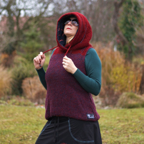 Pletená vesta chilli papričky