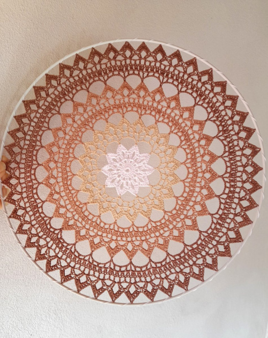 Krajka barevná do kruhu 30 cm - bez kruhu 