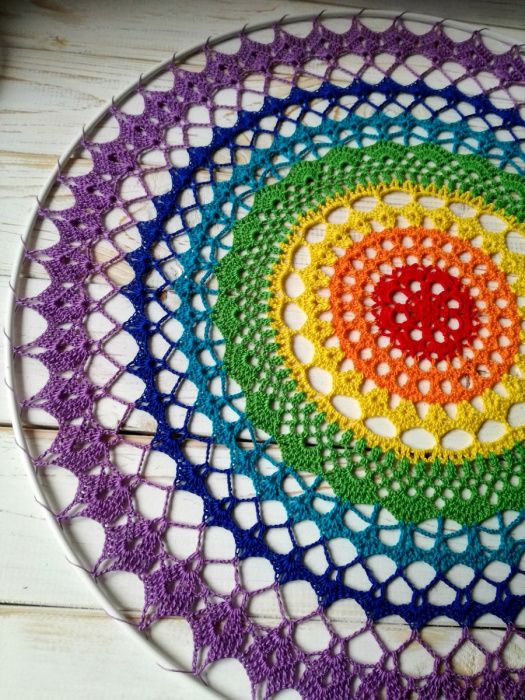 Krajka ČAKRY do kruhu 40 cm - bez kruhu 