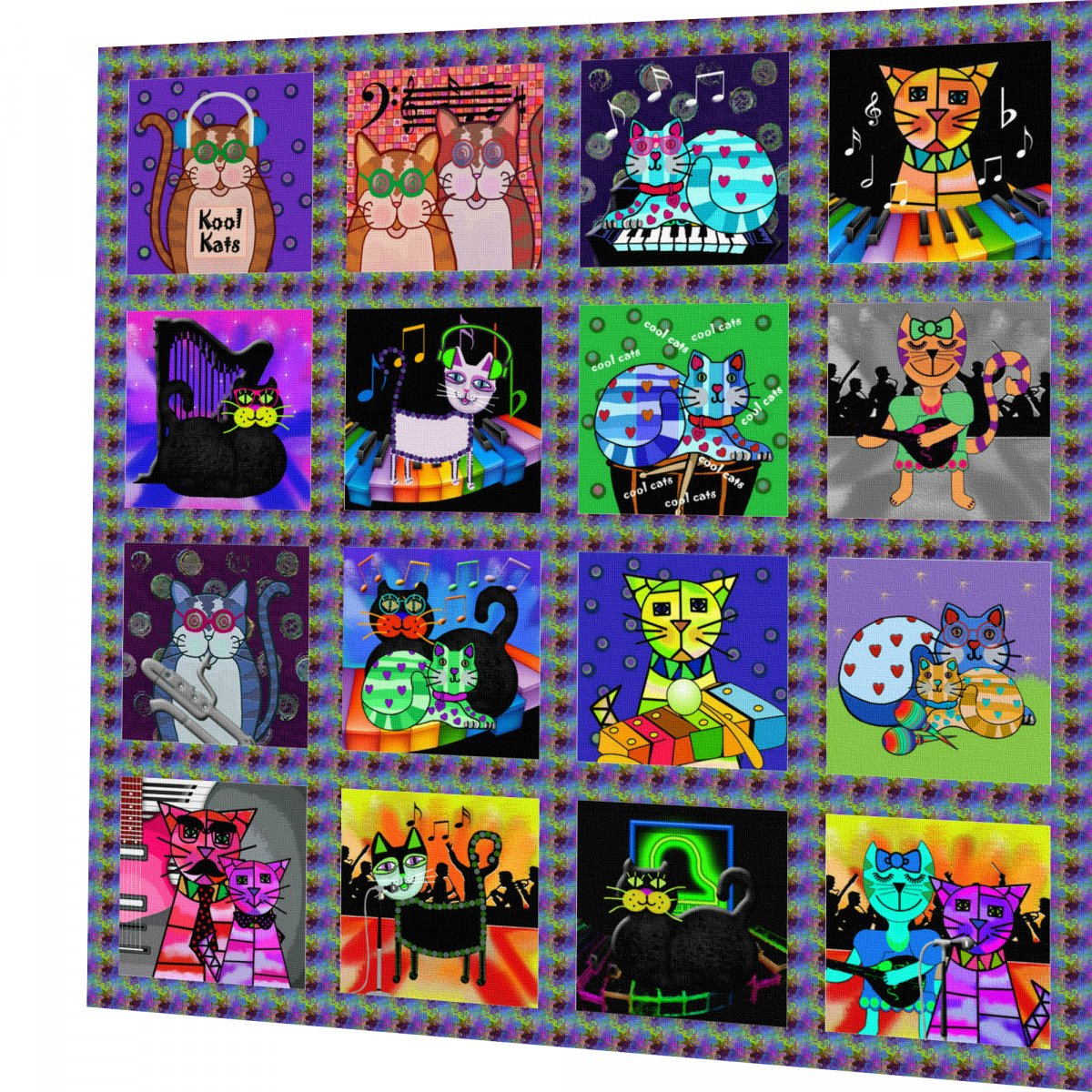 BAVLNĚNÝ PANEL - SADA 47 x 48 cm 4VNS178