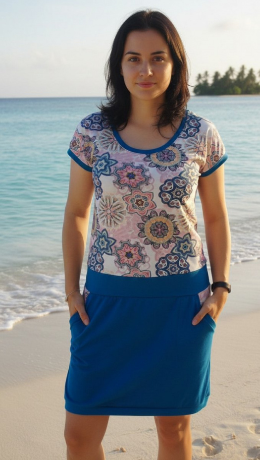 Šaty - mandaly, velikost L  ~ SLEVA ~