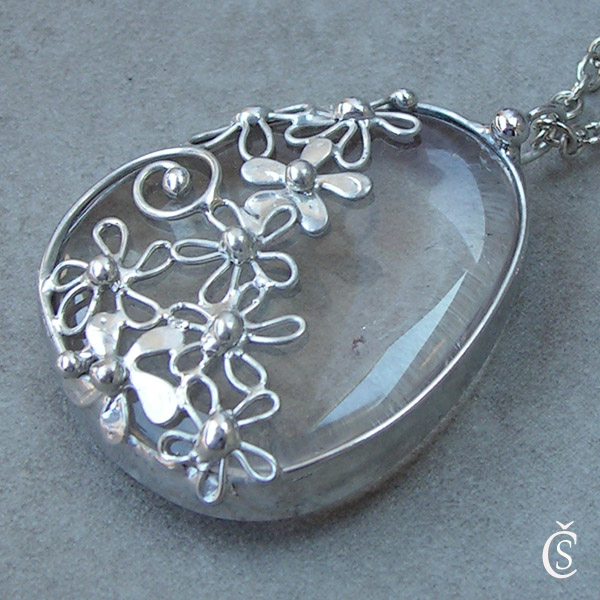 Zimní květy - křišťál