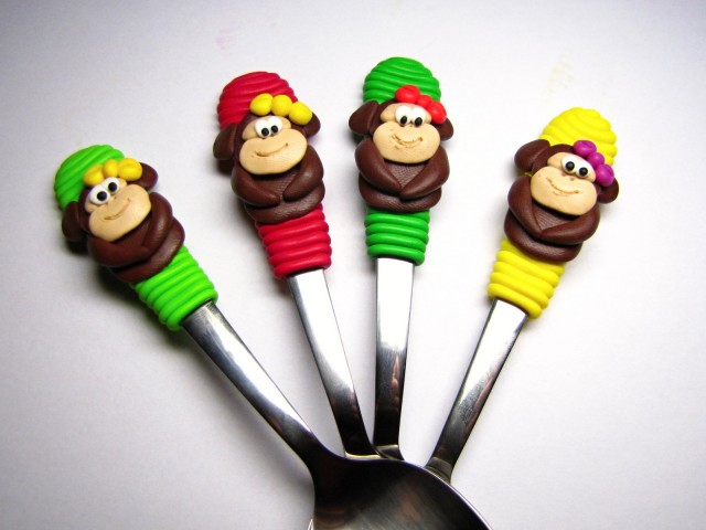 Čajová lžička opička