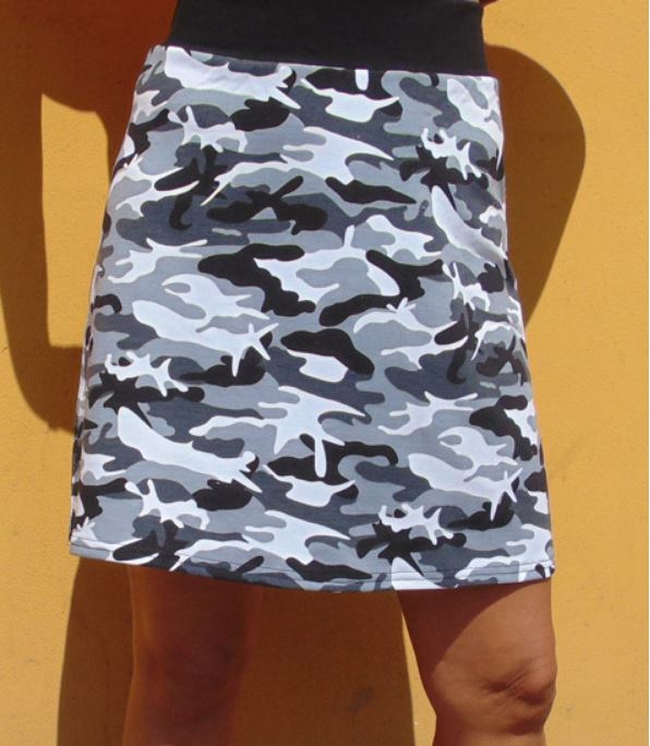 Sukně - maskáč (teplákovina)