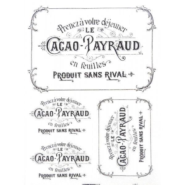 Rýžový papír A4 pro tvoření č. 514 - Cacao Payraud