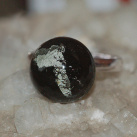 Černostříbrný prsten