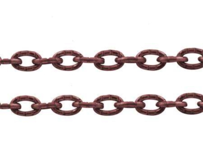 Řetízek 3x4 mm - měděný - 1 m