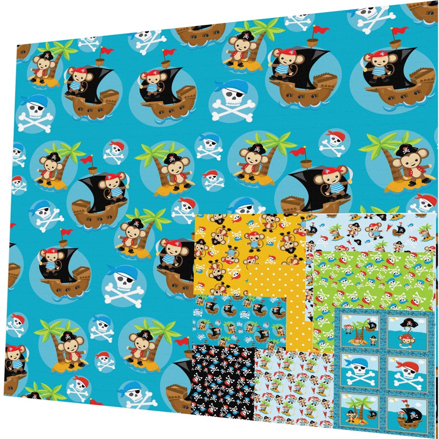 BAVLNĚNÁ LÁTKA - blok 30 X 30 cm BL73