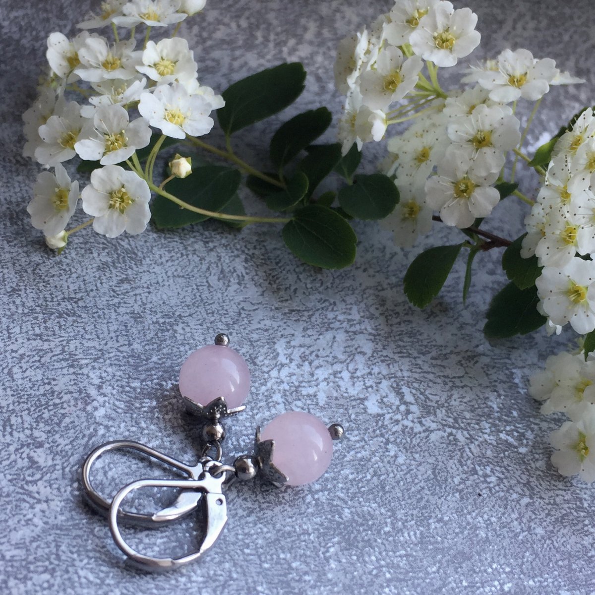 Náušnice s růženínem