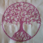 Strom života fialovo meruňkový