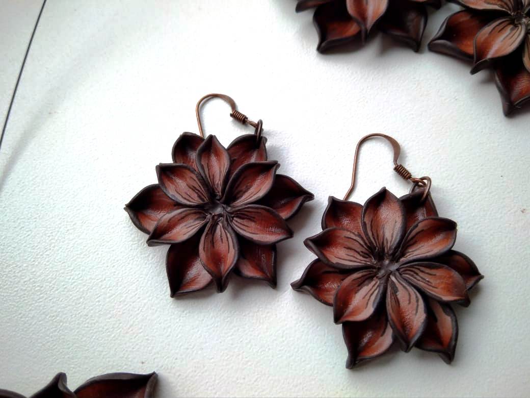 Fimo sada - čokoládové květy