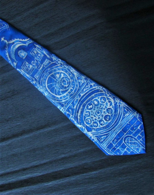 Kravata Modrý orloj