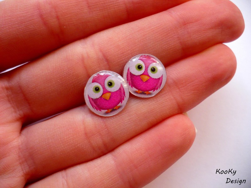 Pecičkové náušnice - ptáčci