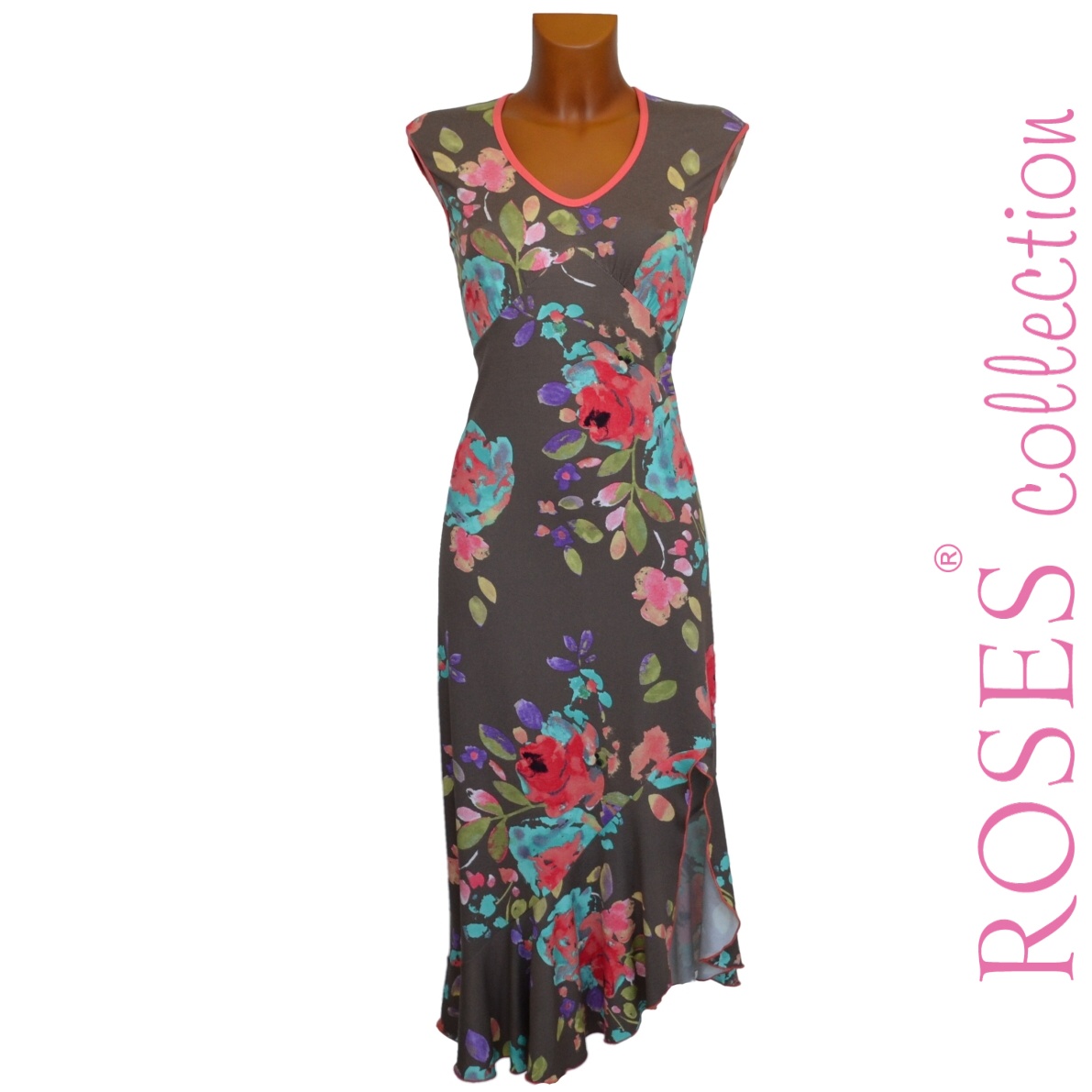 Letní šaty ANNE hnědé 