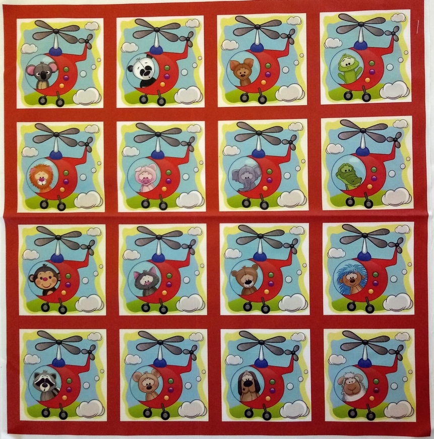 BAVLNĚNÝ PANEL / I NA PEXESO/ 47 x 47 cm  NPG46