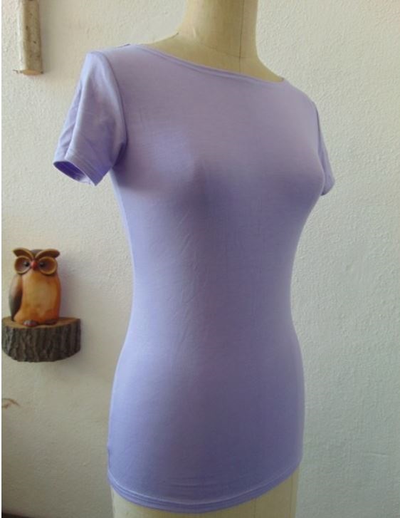 Tričko - barva šeříková XS - XXXL