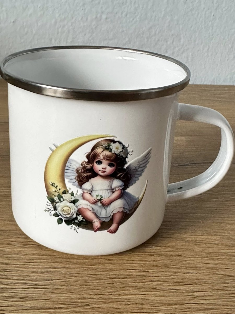 Dekorační plecháčky s andílkem 