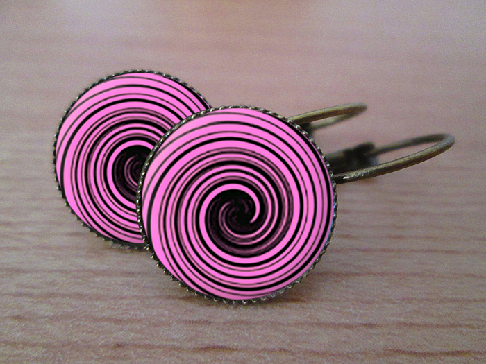 Spirálka  -VINTAGE VISACÍ NÁUŠNICE 