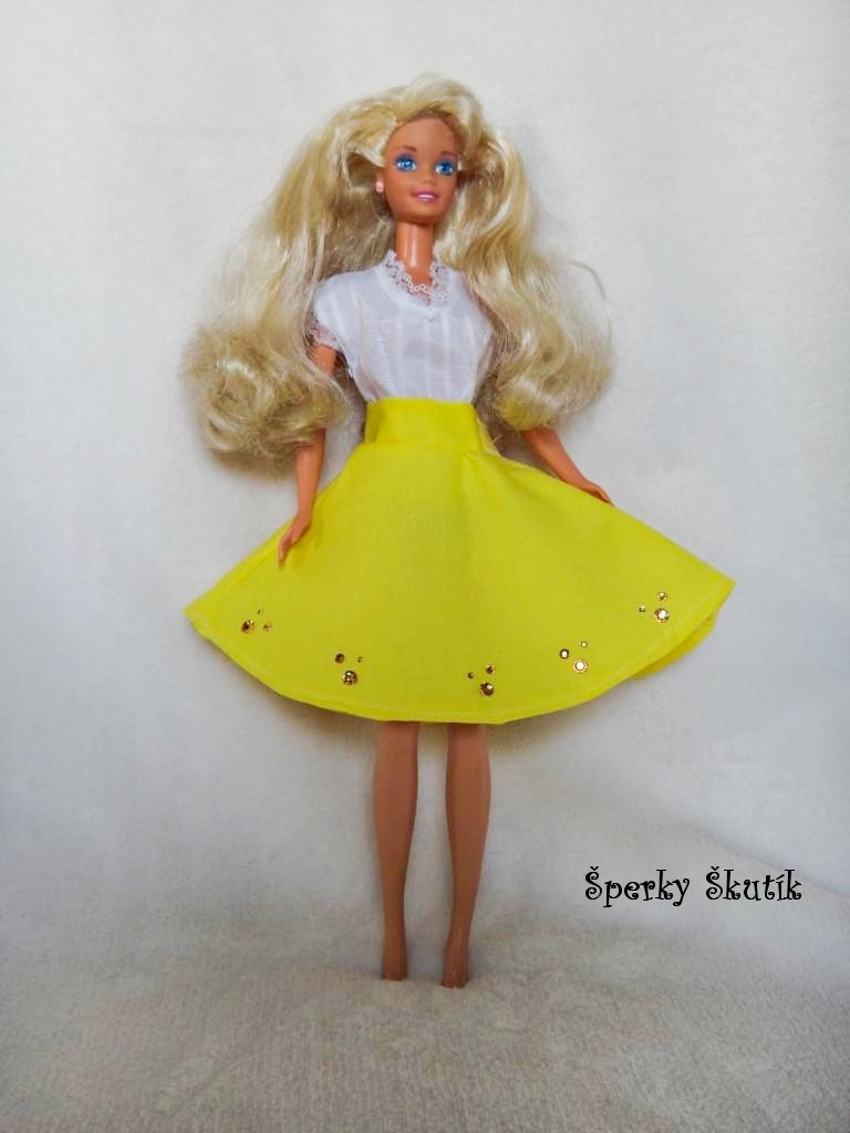 SU0006 - Žlutá kolová sukně