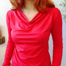 Tričko s vodou - barva červená S - XXXL