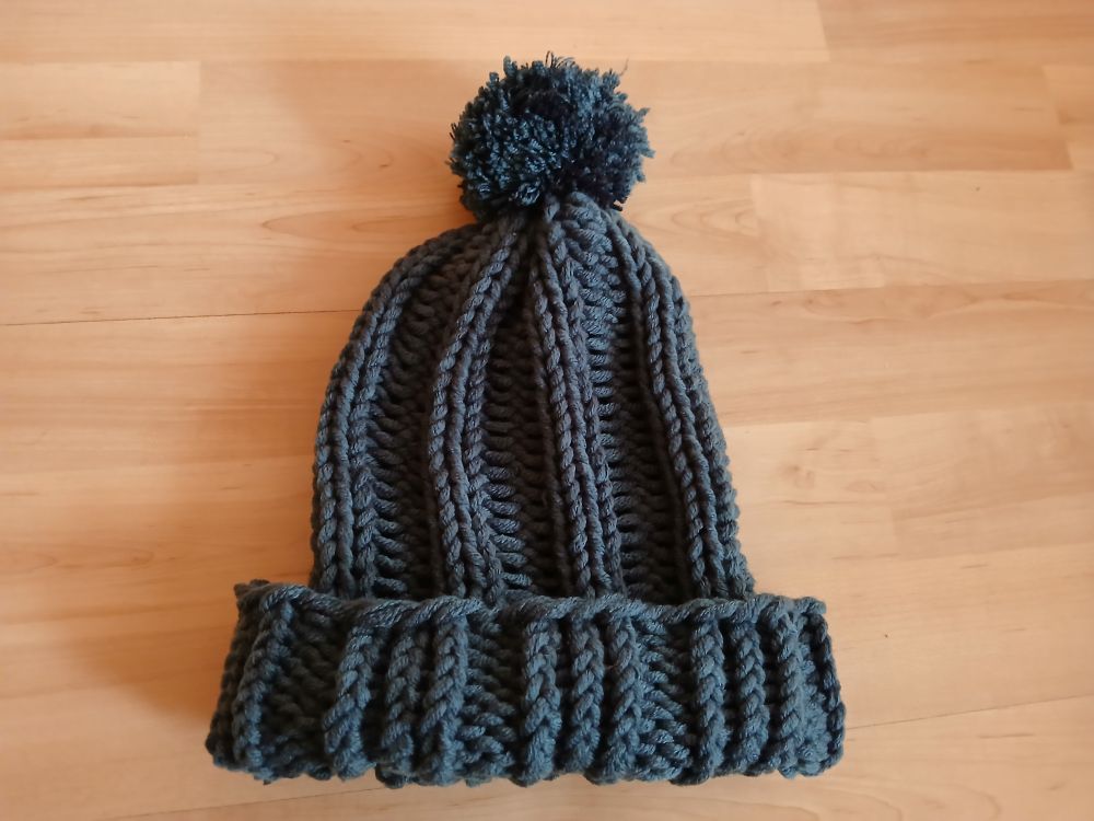 Pletený kulíšek big (tmavě šedá)