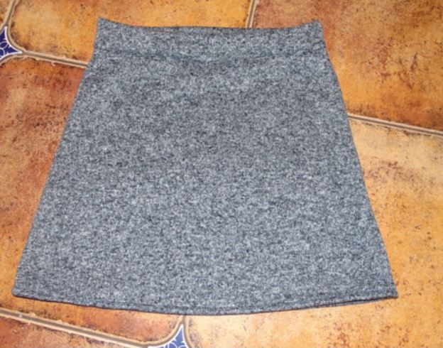 Sukně na zimu - barva černobílá S - XXL