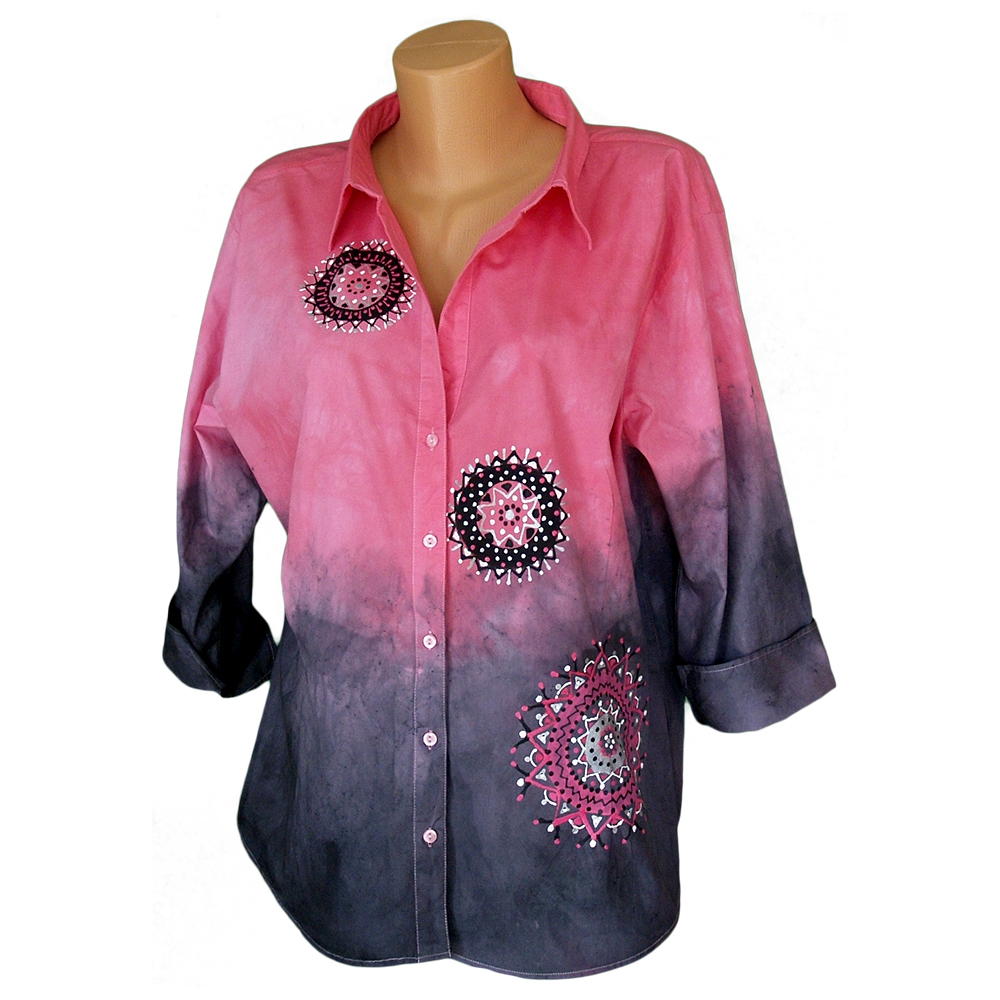 Halenka růžovka s šedivou vel. 52