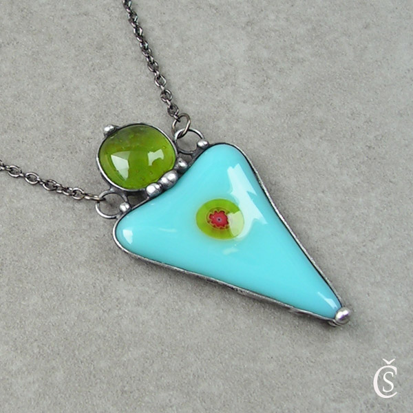 Šmoulová a kiwi - sklo