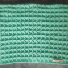 Háčkovaná deka v mentolové barvičce