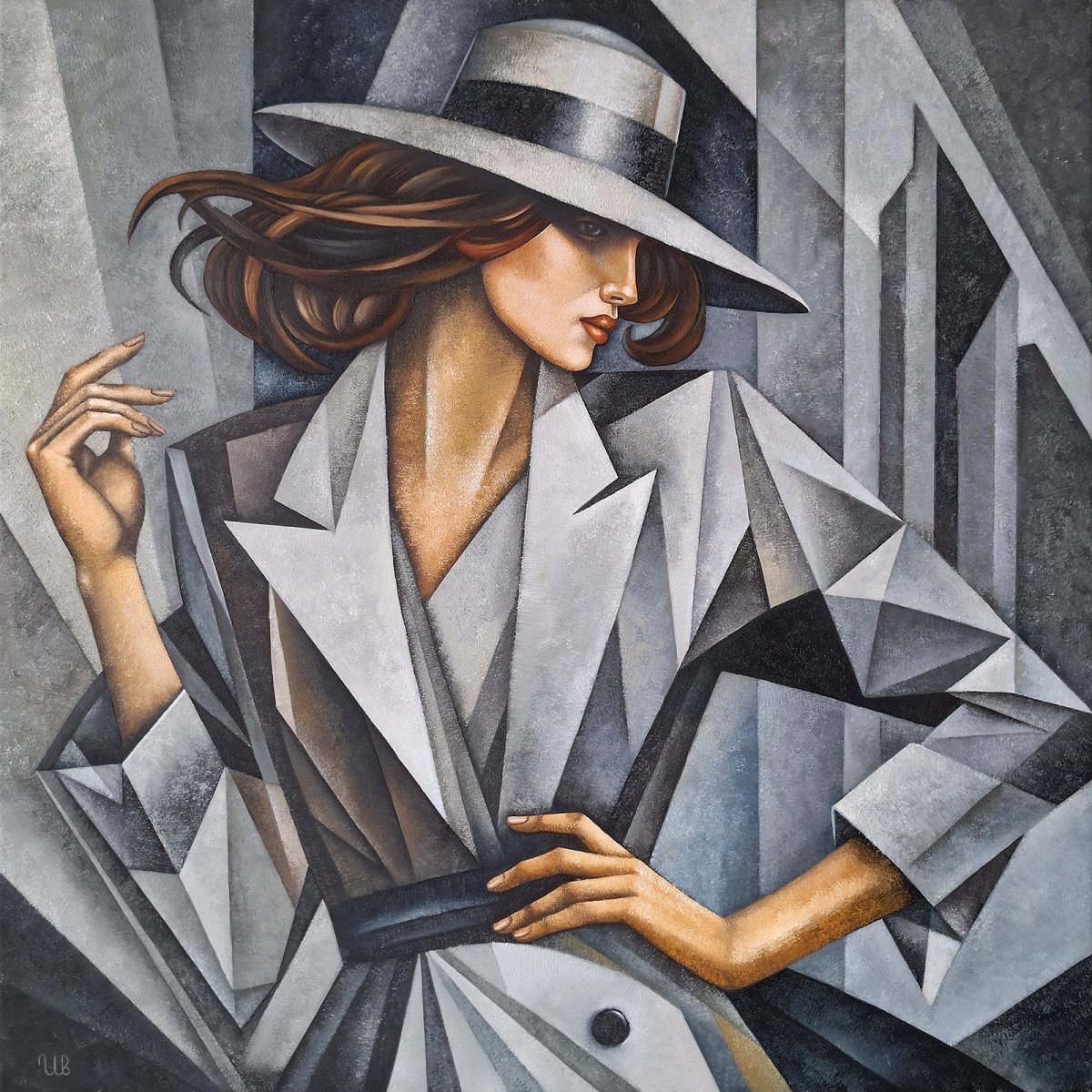 The Walk, 2026 – originální olejomalba, 70 × 70 cm