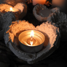 Andělská křídla - svícen,odkládací šperkovnice