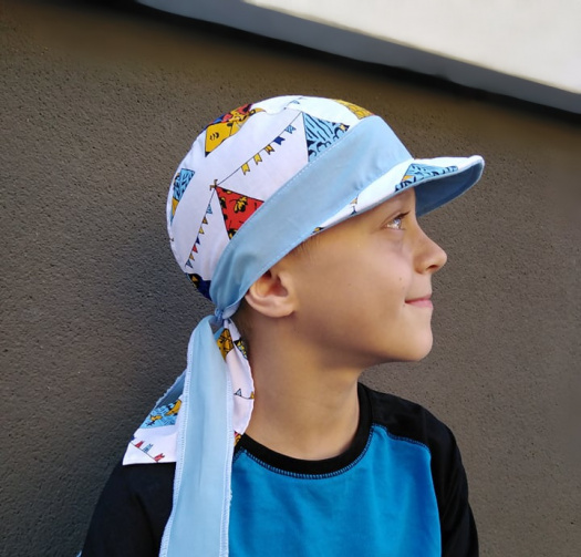 pirát čepice s kšiltem indiánské teepee