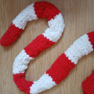 Měkká pletená maxi šála puffy Vánoční