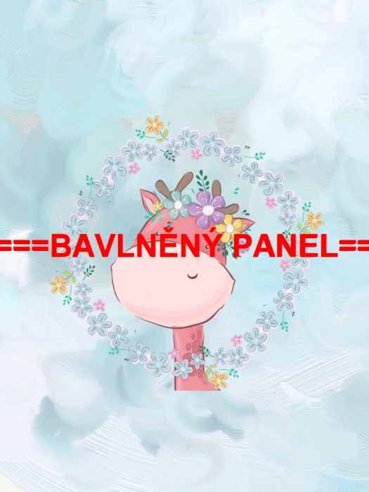 Velký bavlněný panel 75x100cm PEŘ 5