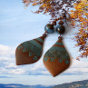 Náušnice - vůně orientu (jaspis cloisonne blue)