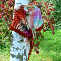 Pletený šátek - první mrazík