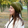 Pletená čepice - splynutí s podzimem