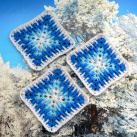 Prostírání - sněhové vločky