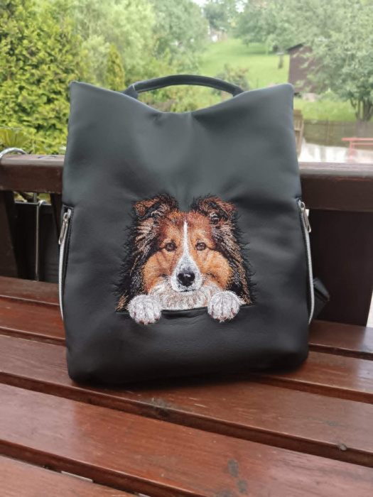 Vyšívaný batoh Safe - Sheltie