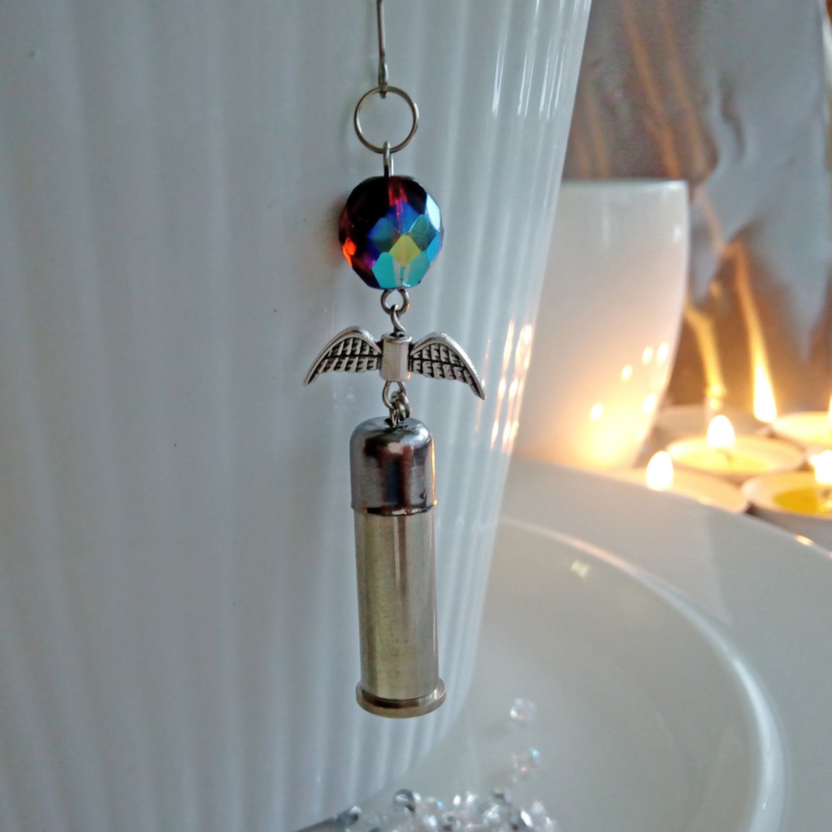 Anděl stříbrný broušený