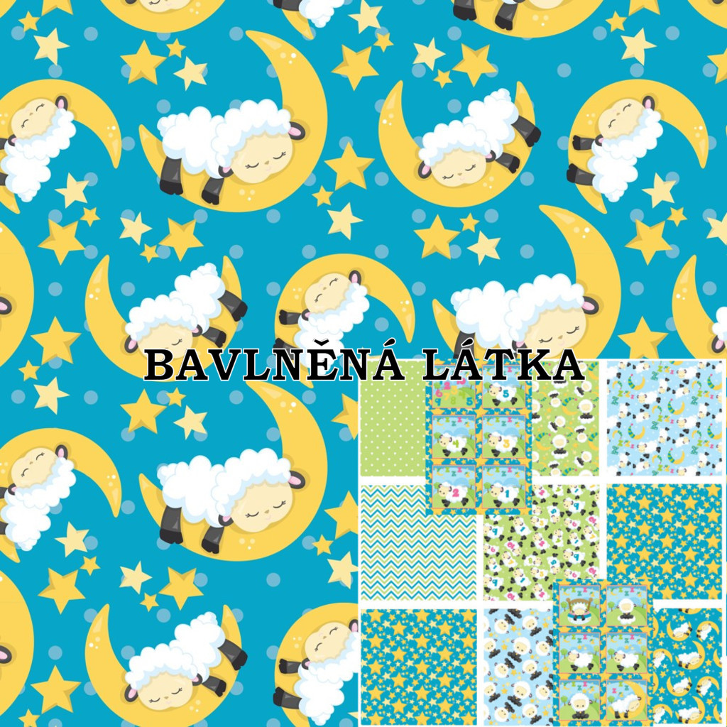 BAVLNĚNÁ LÁTKA - panel  30 X 30 cm 1BL55