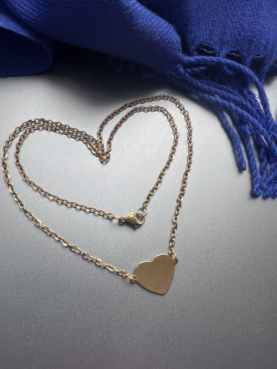 Řetízek se srdíčkem - pozlacená S.Steel