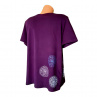 Dámské tričko purpurově fialové s mandalou