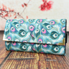 Velká peněženka na dvě měny - Paví oko
