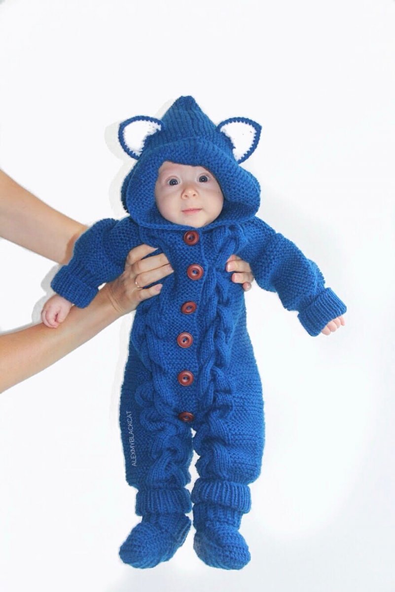 Video návod na zimní kombinézu (overal) pro miminka 0-6 m