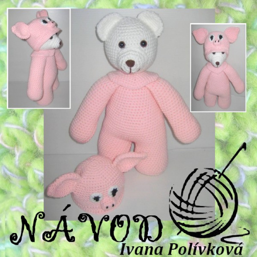 Návod - karnevalový medvídek - prasátko