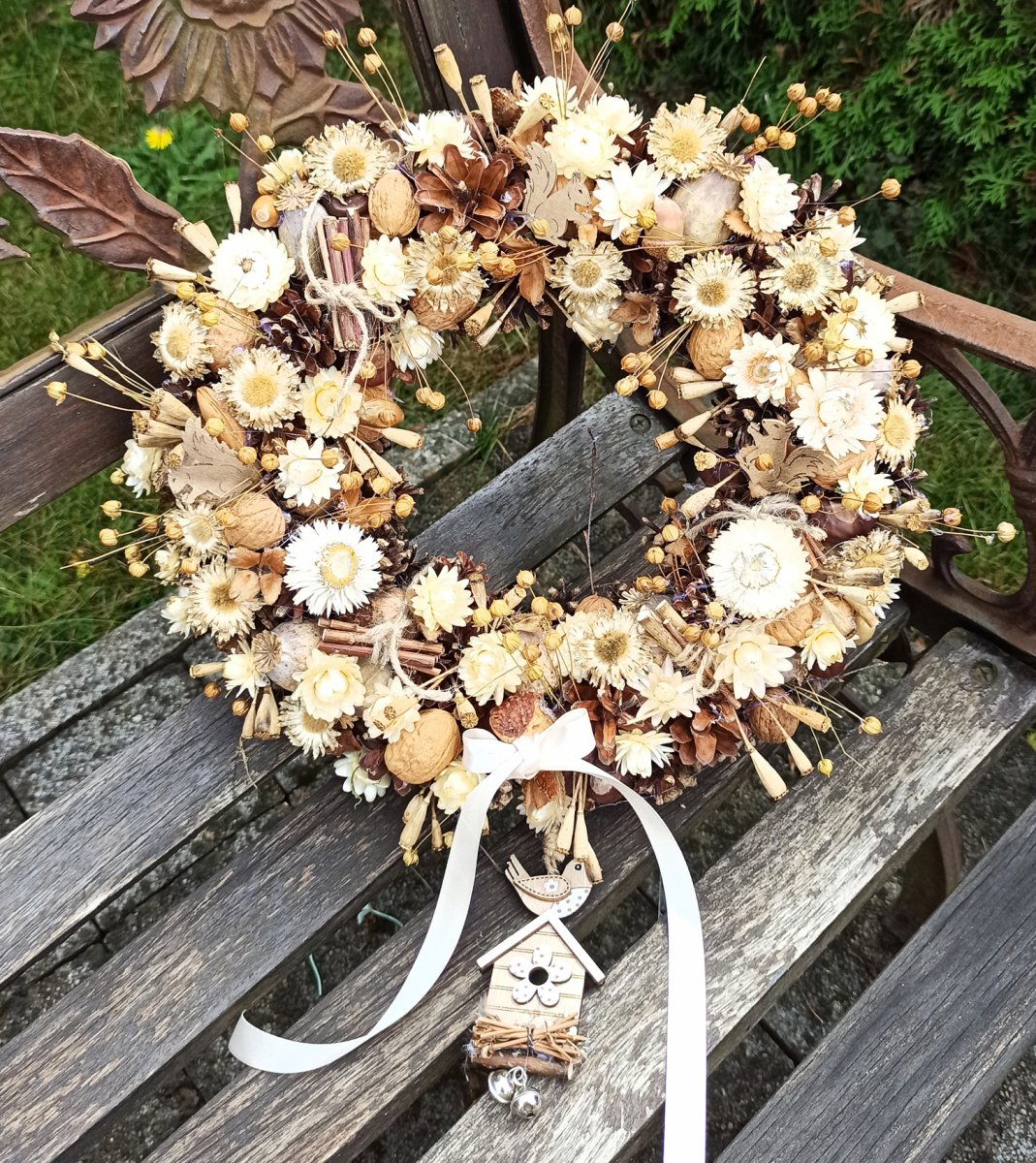 Věneček přírodní s ozdobou