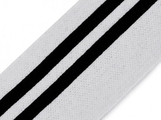 Elastický náplet šíře 58 cm (10cm) - bílá