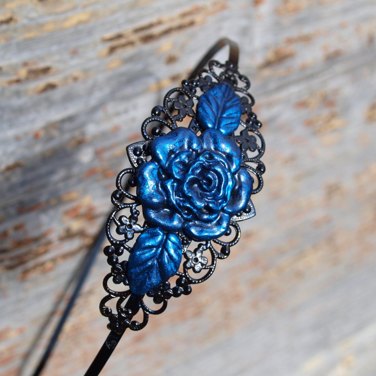 Čelenka - Modrá růže