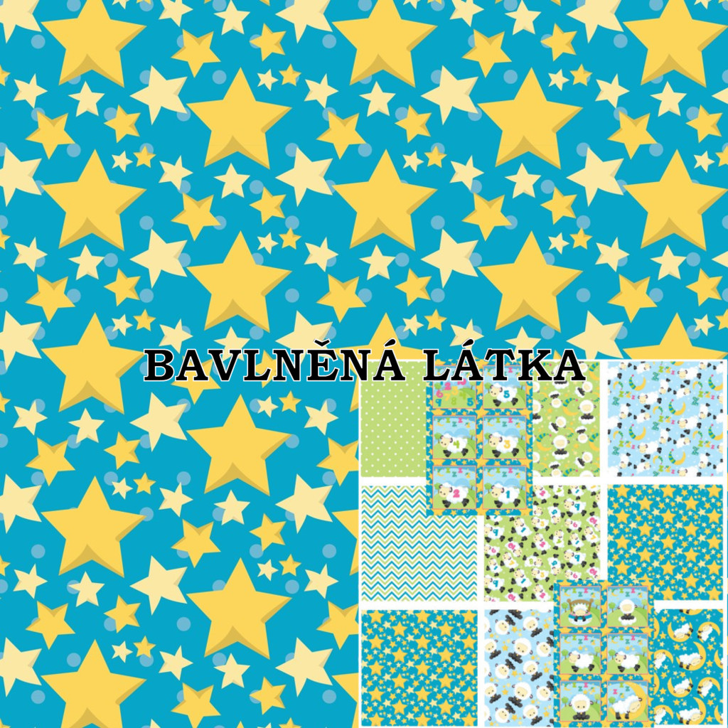 BAVLNĚNÁ LÁTKA - panel  30 X 30 cm 1BL56